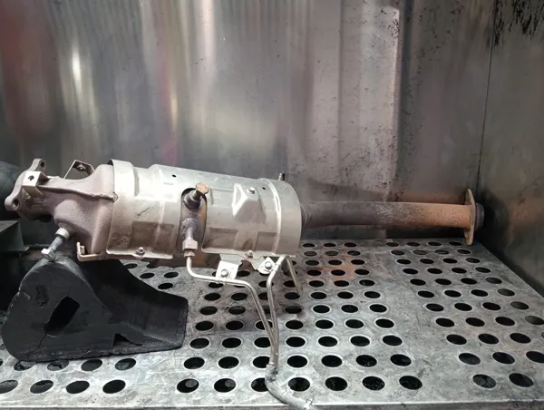 Mazda BT-50 DPF on the cleaning bay at Clean My DPF